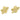 Push Back Stud Earring - Brass - 316 Stainless Steel Stud - 18K Real Gold Plating - 9.3gr - MJ103923 - MinjuanRong