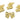 Push Back Stud Earring - Brass - 316 Stainless Steel Stud - 18K Real Gold Plating - 11.3gr - MJ103958 - MinjuanRong