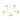 Push Back Stud Earring - Brass - 316 stainless steel stud - 18k Real Gold Plating - 2.5gr - MJ200647 - MinjuanRong