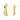 Push Back Stud Earring - Brass - 316 Stainless Steel Stud - 18K Real Gold Plating - 5.9gr - MJ103931 - MinjuanRong