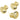 Push Back Stud Earring - Brass - 316 Stainless Steel Stud - 18K Real Gold Plating - 7.1gr - MJ103964 - MinjuanRong