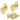 Push Back Stud Earring - Brass - 316 Stainless Steel Stud - 18K Real Gold Plating - 7.8gr - MJ103951 - MinjuanRong