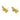 Push Back Stud Earring - Brass - Imitation Silver - 18K Real Gold Plating - 3.1gr - MJ103977 - MinjuanRong