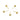 Push Back Stud Earring - Brass - Imitation silver needle - 18k Real Gold Plating - 3.46gr - MJ201267 - MinjuanRong