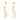 Push Back Stud Earring - Brass - 316 Stainless Steel Stud - 18K Real Gold Plating - 3.6gr - MJ103983 - MinjuanRong