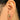 Push Back Stud Earring - Brass - 316 Stainless Steel Stud - 18K Real Gold Plated Brass - 3.5gr - MJ200379 - MinjuanRong