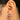 Push Back Stud Earring - Brass - 316 Stainless Steel Stud - 18k real white gold plated brass - 3.6gr - MJ102102 - MinjuanRong
