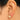 Push Back Stud Earring - Brass - Brass stud - 18k Real Gold Plating - 4.5gr - MJ201236 - MinjuanRong