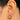Huggie Hoop Wire Earring - Brass - Zircon - 18k Real Gold Plating - 5.75gr - MJ201275 - MinjuanRong
