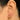 Huggie Hoop Wire Earring - Brass - Zircon - 18k Real Gold Plating - 5.7gr - MJ201403 - MinjuanRong