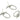 Push Back Stud Earring - Brass - 316 stainless steel stud - 18K Real White Gold Plating - 5.7gr - MJ101428 - MinjuanRong