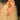 Lever back Earring - Brass - Zircon - Brass stud - 18k real white gold plating - 2.2gr - MJ103215 - MinjuanRong