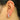 Huggie Hoop Wire Earring - Brass - Zircon - Brass stud - 18k real white gold plating - 3.5gr - MJ103221 - MinjuanRong