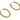 Huggie Hoop Wire Earring - Brass - 18k real gold plated brass - 8.3gr - MJ200285 - MinjuanRong