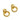 Push Back Stud Earring - Brass - 316 stainless steel stud - 18k Real Gold Plating - 9.1gr - MJ102685 - MinjuanRong
