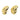 Push Back Stud Earring - Brass - 316 Stainless Steel Stud - 18K Real Gold Plating - 9.8gr - MJ103894 - MinjuanRong