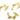 Push Back Stud Earring - Brass - 316 Stainless Steel Stud - 18K Real Gold Plating - 11.9gr - MJ103949 - MinjuanRong