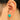 Push Back Stud Earring - Brass - Enamel - Brass Stud - 18K Real Gold Plating - 1.3gr - MJ103369 - MinjuanRong