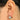 Hinged Back Earring - Brass - 18K Real White Gold Plating - 5.1gr - MJ101484 - MinjuanRong
