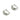 EnglishLock Earring - Brass - zircon - 18K Real White Gold Plating - 5.6gr - MJ101496 - MinjuanRong