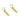 Push Back Stud Earring - Brass - 316 Stainless Steel Stud  - 18K Real Gold Plating - 6.1gr. - MJ101975 - MinjuanRong