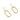 Push Back Stud Earring - Brass - 316 Stainless Steel Stud- 18K Real Gold Plating - 6.8gr - MJ101976 - MinjuanRong