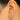 Push Back Stud Earring - Brass - Enamel - Cubic Zircon - Brass Stud - 18K Real Gold Plating - 1.3gr - MJ103372 - MinjuanRong