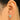 Push Back Stud Earring - Brass - Enamel - Cubic Zircon - Brass Stud - 18K Real Gold Plating - 1.2gr - MJ103374 - MinjuanRong