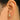Push Back Stud Earring - Brass - Enamel - Cubic Zircon - Brass Stud - 18K Real Gold Plating - 1.6gr - MJ103380 - MinjuanRong