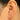 Push Back Stud Earring - Brass - Cubic Zircon - Brass Stud - 18K Real Gold Plating - 0.7gr - MJ103378 - MinjuanRong