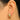Huggie Hoop Wire Earring - Brass - Cubic Zircon - 18K Real Gold Plating - 5.4gr - MJ103259 - MinjuanRong
