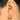 Huggie Hoop Wire Earring - Brass  - Cubic Zircon - 18K Real  Gold Plating - 4gr - MJ101921 - MinjuanRong