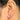 Push Back Stud Earring - Brass - cubic zircon - 316 stainless Steel Stud - 18K Real White Gold Plating - 3.2gr - MJ101826 - MinjuanRong