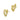 Push Back Stud Earring - Brass  - 316 stainless steel stud - 18K Real gold plating - 7.7gr - MJ102006 - MinjuanRong