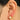 Huggie Hoop Wire Earring - Brass -  Cubic Zircon - 18K Real gold plating - 4.6gr - MJ102009 - MinjuanRong