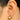 Push Back Stud Earring - brass - Imitation silver needle - 18k Real Gold Plating - 5gr - MJ200650 - MinjuanRong