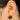 Push Back Stud Earring - Brass - Smoky Quartz NATURAL STONE - Gold Tone Plated Brass - 5.42gr - MJ201008 - MinjuanRong