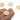 Brass Texture Round Sea Sparkle Charms With Zircons - Gold Sun Waves Pendant - 18K Real Gold Plated Brass - 22.28x19.34x1.43mm - RGP4270 - MinjuanRong