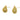 Push Back Stud Earring - Brass - 316 stainless steel stud - 18K Real Gold Plating - 12gr - MJ101226 - MinjuanRong