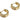 Huggie Hoop Wire Earring - Brass - Zircon - Brass Stud - 18K Real Gold Plated Brass - 5.8gr - MJ102156 - MinjuanRong