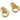Huggie Hoop Wire Earring - Brass - Zircon - 18K Real Gold Plated Brass - 5.83gr - MJ201149 - MinjuanRong