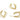 Push Back Stud Earring - Brass - Stainless Steel  Stud - 18K Real Gold Plated Brass - 5.76gr - MJ200899 - MinjuanRong
