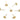 Push Back Stud Earring - Brass - Zircon - Stainless Steel Stud - 18K Real Gold Plated Brass - 2.6gr - MJ200353 - MinjuanRong