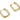 Huggie Hoop Wire Earring - Brass - Brass Stud - Zircon - 18K Real Gold Plated Brass - 4.8gr - MJ200292 - MinjuanRong