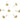 Push Back Stud Earring - Brass - Brass Stud - Zircon - 18K Real Gold Plated Brass - 2.6gr - MJ200355 - MinjuanRong