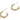 Push Back Stud Earring - Brass - Brass stud - 18k real gold plated brass - 4.3gr. - MJ200375 - MinjuanRong