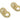 Huggie Hoop Wire Earring - Brass - Zircon - 18K Real GOld Plated Brass - 5.6gr - MJ201777 - MinjuanRong