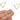 Push Back Stud Earring - Brass - Stainless Steel Needle - 18K Real Gold Plating - 4.2gr - MJ102436 - MinjuanRong