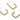 Push Back Stud Earring - brass - 925 Imitation Silver Needle - 18K Real Gold Plated&nbsp; - 4.8gr - MJ100677 - MinjuanRong