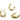 Push Back Stud Earring - Brass - 316 Surgical Stainless Steel Stud - 18K Real Gold Plated Brass - 5.1gr - MJ200649 - MinjuanRong